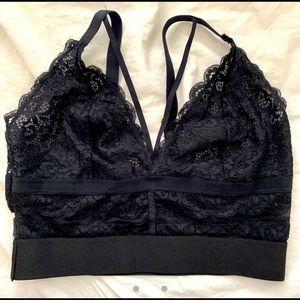Black lace bralette